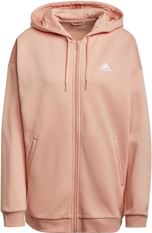 adidas - Essentials Small Logo Full-Zip - Damesjas - Fleece