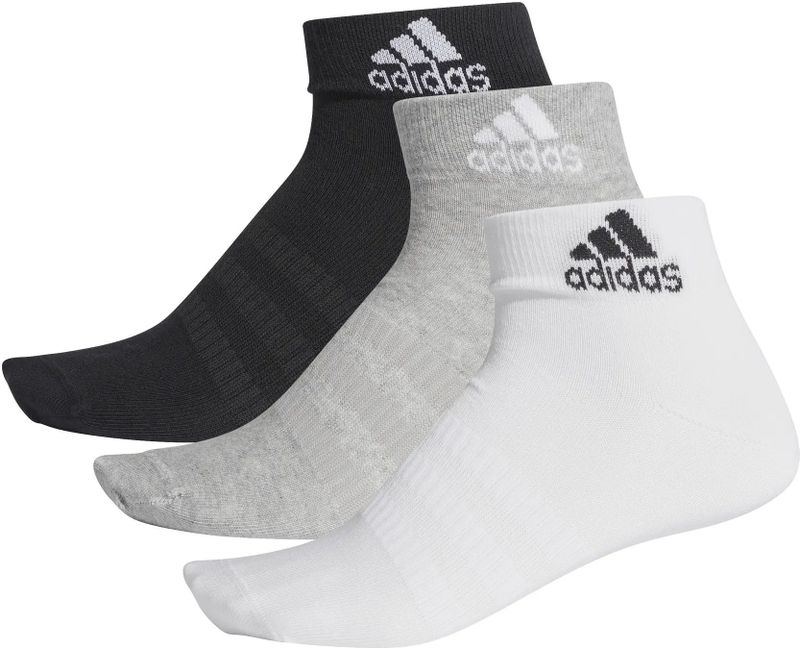 adidas - Ankle - Enkelsokken - Set van Drie Paar - Licht en Dun