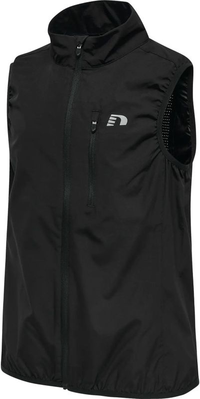 Newline - Kids Core Gilet - Zwart - Kinder Windbreaker