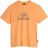 Napapijri - Macas - T-shirt - Katoen - Ronde Hals - Korte Mouwen - Geografische Print