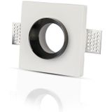 Lamp - GU10 - Wit Gips - Mat Rose Gold Metaal