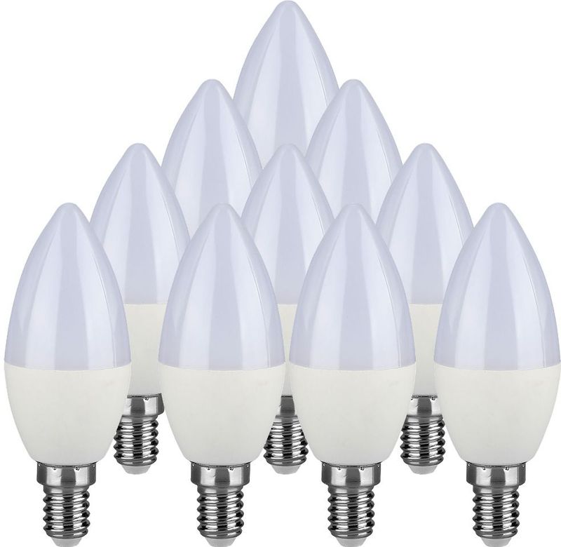 LED - E14 Lampjes - Warm Wit - 10 Stuks - 3,7 Watt