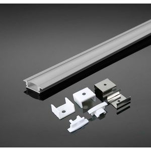V-tac Led-strip Profiel Vt-8122 200 Cm Aluminium Zilver/matwit