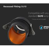 GU10 Fitting - Wit of Zwart - Aluminium - Voor Inbouwmontage