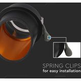 GU10 Fitting - Wit of Zwart - Aluminium - Voor Inbouwmontage