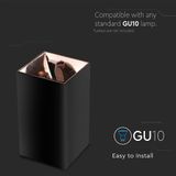 GU10 Fitting - Black - Aluminium - Compact Ontwerp