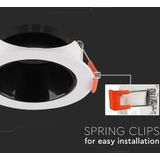 V-TAC - VT-931-WB - LED Spots - Inbouwfitting - Wit + Zwart - GU10 - IP20