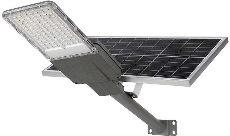 Straatlantaarn op zonne-energie - IP65 - 3500 Lumen - 6500K