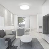 Ronde LED-koepellamp - Magnetron Sensor - 225mm - IP44 - Wit - 18W - 1800 Lumen - 3000K
