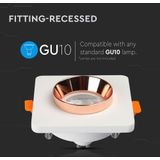 V-TAC - VT-862-MRW - LED Inbouwspot - Wit - Mat Roségoud - GU10 - IP20