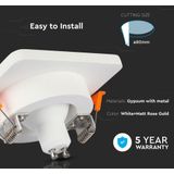 V-TAC - VT-862-MRW - LED Inbouwspot - Wit - Mat Roségoud - GU10 - IP20