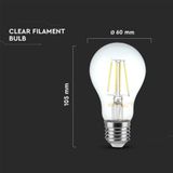 LED Lampen - GLS E27 - IP20 - Helder - 4 Watt - 400 Lumen - 6500K - 2 Jaar