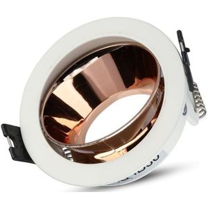 V-TAC - Inbouwspot - Wit - Roségouden Afwerking - Ronde Spothouder