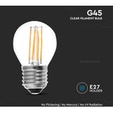 V-TAC - VT-1980-N - LED Lamp - Golf - E27 Houder - IP20 - Helder - 4W - 400 Lumen - 6500K