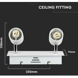 Track Fitting - Lampfitting - Wit - Aluminium - Geschikt voor GU10 lampen
