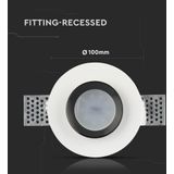 Armatuur - Wit Gips - Mat Rose Gold - Chroom - Zwart - GU10 Fitting