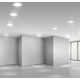 LED Mini-panelen - Verlichte Serie Inbouw - Rond - Samsung - IP20 - Wit - 24 Watt - 2640 Lumen - 4000K - 5 Jaar