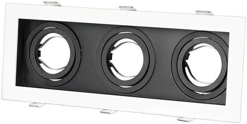 Spotjes - Wit - Aluminium - 3xGU10 Fitting - Modern Ontwerp