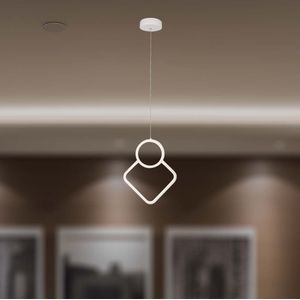 Plafondlamp - Modern - Wit - Aluminium