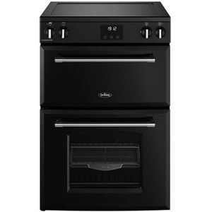 Belling FARMHOUSE 60Ei BLK fornuis 4-pits inductie fornuizen - kleur zwart dubbele oven zuinig energieklasse A - 60 cm breed inductiefornuis | 5052263