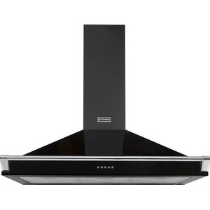 Stoves Richmond CHIM 110PYR BLK wand afzuigkap zwart, 110 cm. breed zuinig energieklasse A | .