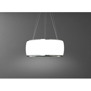Falmec SOFFIO58W eiland afzuigkap wit glas, 85 cm. breed | .