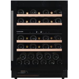 Dunavox DAUF-39.121DB wijnkoelkast onderbouwkoelkast, nis hoogte 82 cm., zuinig energieklasse F | .