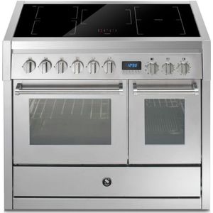 STEEL GP10FF-4M fornuis 5-pits gas fornuizen - rvs  zuinig energieklasse A - 100 cm breed gasfornuis |