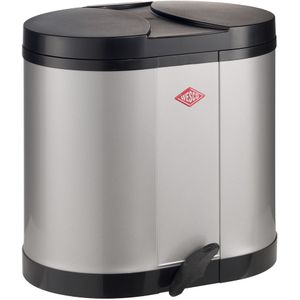 Wesco Eco verzamelaar 170, zilver 8011080 afvalbak dubbel zilver | .