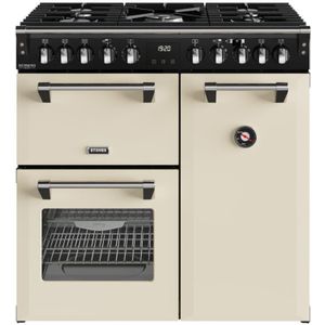 Stoves Richmond 90 DF DX fornuis 5-pits gas fornuizen - kleur dubbele oven zuinig energieklasse A - 90 cm breed gasfornuis | .