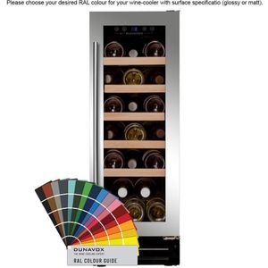 Dunavox DAUF-19.58C wijnkoelkast onderbouwkoelkast, nis hoogte 82 cm., zuinig energieklasse G | .