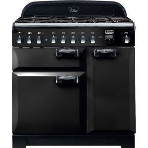 Falcon Elan Deluxe 90 gas fornuis 5-pits gas fornuizen - kleur zwart zuinig energieklasse A - 90 cm breed gasfornuis |