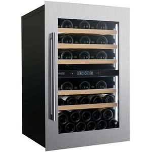 Dunavox DVS-44.120DC wijnkoelkast inbouwkoelkast, nis hoogte 88 cm, zuinig energieklasse F | .