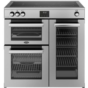 Belling COOKCENTRE 90Ei STA fornuis 5-pits inductie fornuizen - rvs  dubbele oven zuinig energieklasse A - 90 cm bree