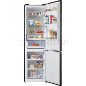Inventum KV2010B - Vrijstaande koel-vriescombinatie - No Frost - Stil: 29 dB - 378 liter - Zwart RVS