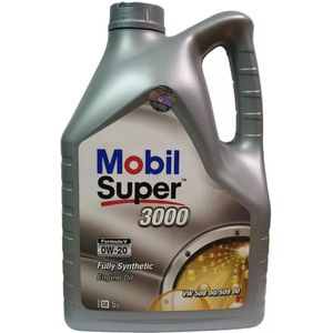 MOBIL - Super 3000 Formula V - Motorolie - 5 liter - SAE 0W-20 - Voor VW, AUDI, FORD