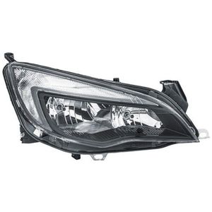 Opel - Hella 1EG 010 011-381 - Koplamp - Zwart - Rechts passagierskant