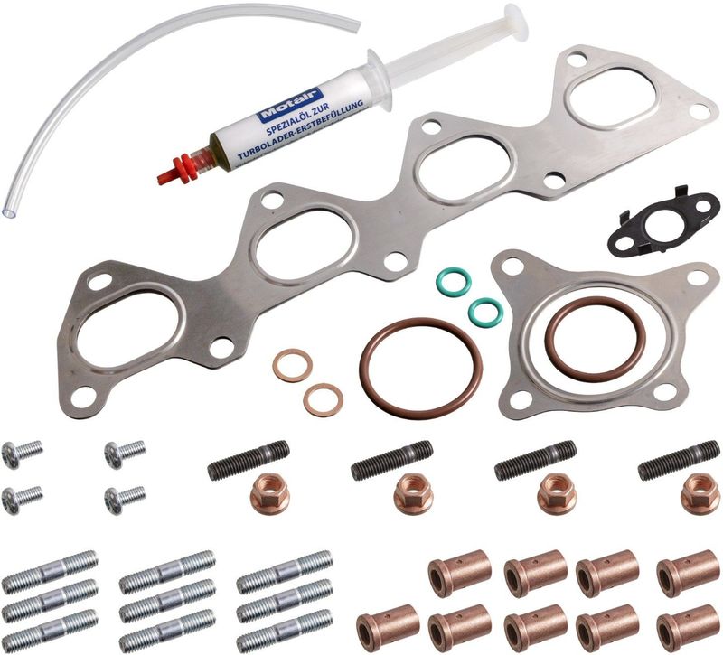 FEBI BILSTEIN Turbocharger, montageset VW,AUDI,SKODA 190381 03C253039FS1,03C253039F