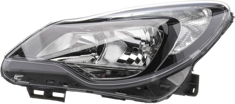 VALEO - ORIGINAL PART - Koplamp - Zwart - Voor voertuigen met lichthoogteregeling