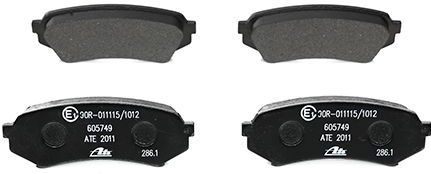 ATE - Remblokkenset - Achteras - 123 mm - 45 mm - 17 mm