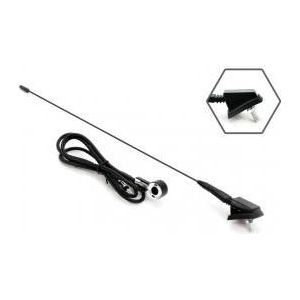Universele antenne met voet - Auto antenne - 41cm - 5mm - 1,4m kabel lengte