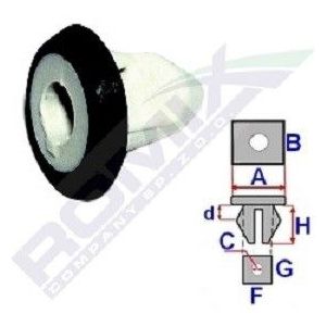 ROMIX Clip, sier- /beschermingslijst VW,AUDI,BMW C30178 51127020321,N10516801