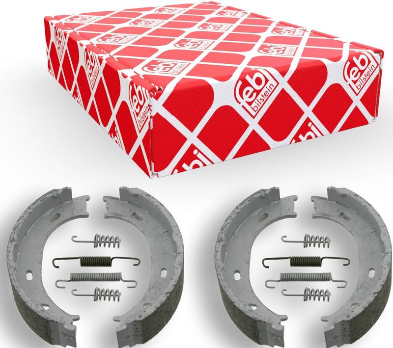 FEBI BILSTEIN Handrem MERCEDES-BENZ 23193 A9014200320,5103792AA,0034201420 Remschoenset, parkeerrem A0034201420,A9014200520,05103792AA,0024205820