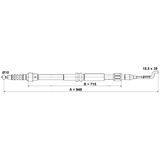 ATE Handremkabel VW 24.3727-0157.2 7D0609701