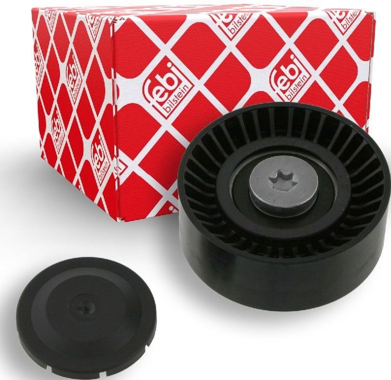 FEBI BILSTEIN Geleiderol BMW,SSANGYONG 23165 11281440237,11287549557,6642000010 Geleide rol/omdraairol v-snaren
