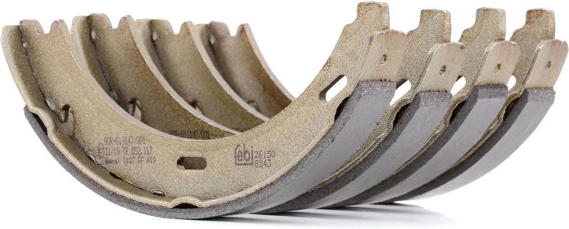 FEBI BILSTEIN Handrem MERCEDES-BENZ 26150 A2034200120,A2034200120S1,A4144200320 Remschoenset, parkeerrem 2034200120,2034200120S1,4144200320