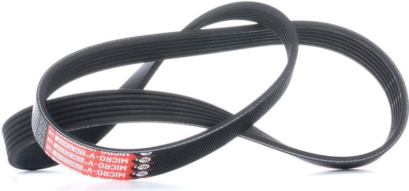 GATES - Micro-V Stretch Fit - Poly-V-riem - Zwart - 6 Ribben - Lengte 1019 mm