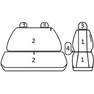 ATRA Stoelhoes TOYOTA,PEUGEOT,CITROËN S-/43_T06