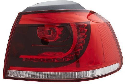 Volkswagen - Hella 2SD 010 408-081 - Achterlicht - Donkergrijs - Rood - Rechts