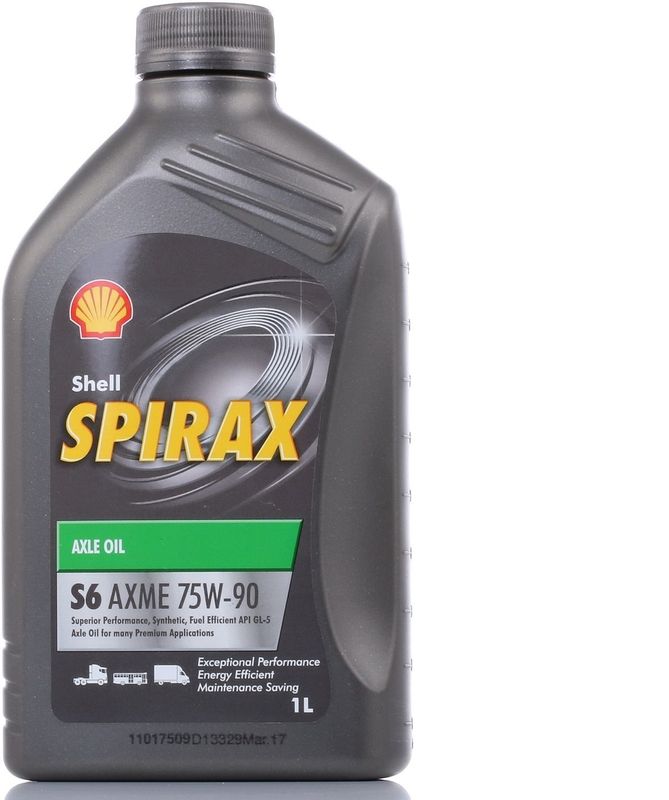 SHELL - Spirax S6 AXME - Versnellingsbakolie - 1 liter - Volledig Synthetisch - Viscositeit SAE 75W-90